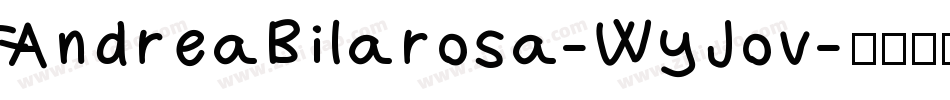 AndreaBilarosa-WyJov字体转换
