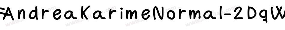 AndreaKarimeNormal-2DqW字体转换