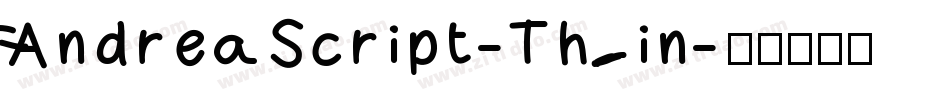 AndreaScript-Thin字体转换