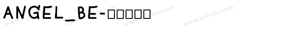 ANGEL_BE字体转换