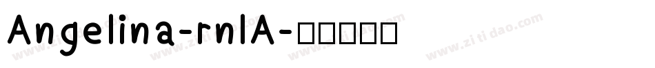 Angelina-rnlA字体转换
