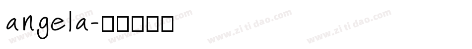 angela字体转换