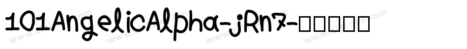 101AngelicAlpha-jRn7字体转换