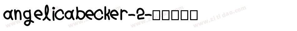 angelicabecker-2字体转换