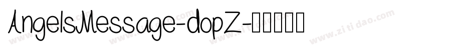 AngelsMessage-dopZ字体转换