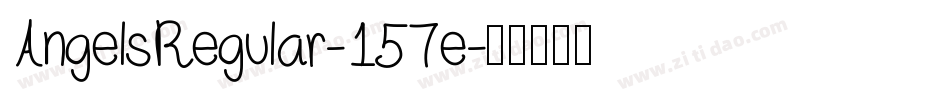AngelsRegular-157e字体转换