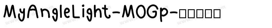 MyAngleLight-M0Gp字体转换