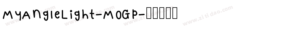 MyAngleLight-M0Gp字体转换