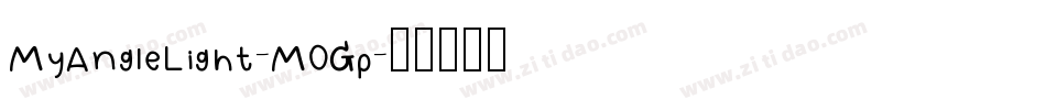 MyAngleLight-M0Gp字体转换