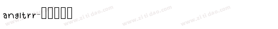 angltrr字体转换