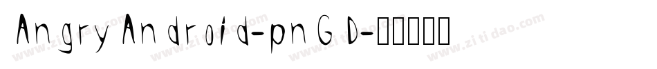 AngryAndroid-pnGD字体转换