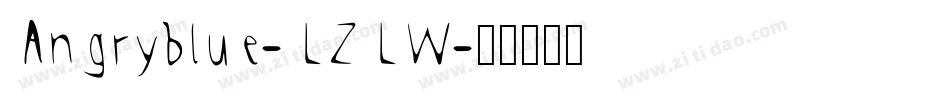 Angryblue-LZLW字体转换
