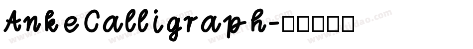 AnkeCalligraph字体转换