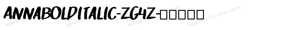 AnnaBolditalic-Zg4Z字体转换