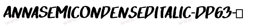 AnnaSemicondenseditalic-Dp63字体转换