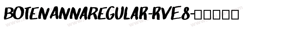 BotenAnnaRegular-rVE8字体转换