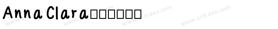 AnnaClara字体转换