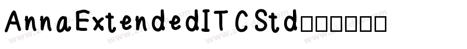 AnnaExtendedITCStd字体转换