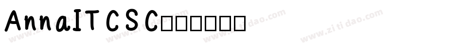 AnnaITCSC字体转换