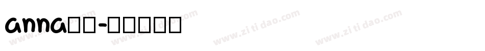 anna字体字体转换