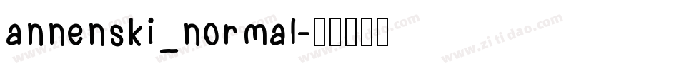 annenski_normal字体转换