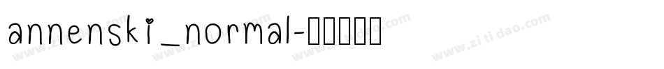 annenski_normal字体转换