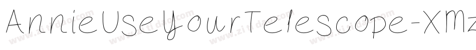 AnnieUseYourTelescope-XMza字体转换