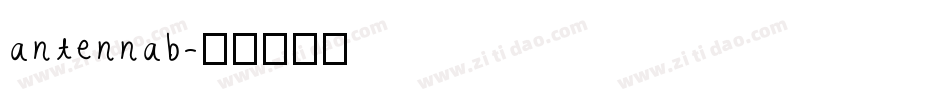antennab字体转换