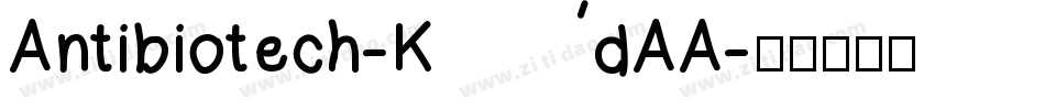 Antibiotech-KdAA字体转换
