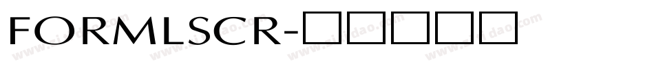 FORMLSCR字体转换