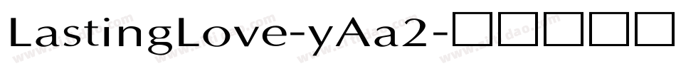 LastingLove-yAa2字体转换