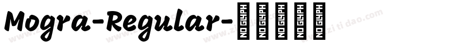 Mogra-Regular字体转换