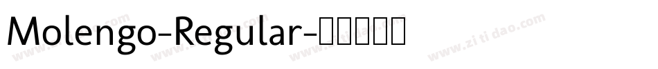 Molengo-Regular字体转换
