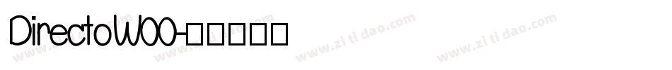 DirectoW00字体转换