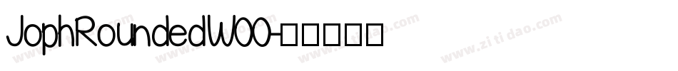 JophRoundedW00字体转换
