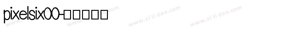 pixelsix00字体转换