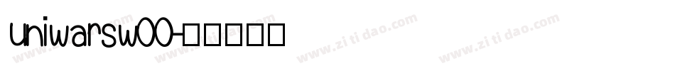 uniwarsw00字体转换