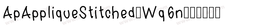 ApAppliqueStitched-Wq6n字体转换