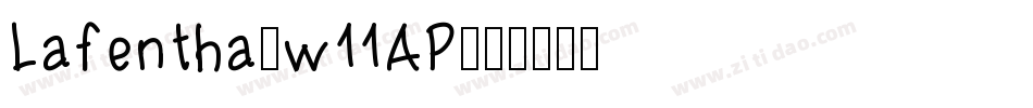 Lafentha-w11AP字体转换