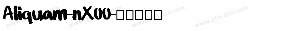 Aliquam-nX00字体转换