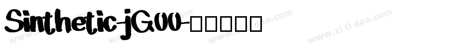 Sinthetic-jG00字体转换