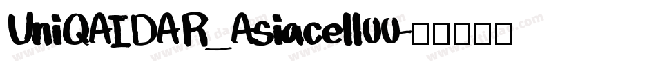 UniQAIDAR_Asiacell00字体转换
