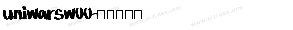 uniwarsw00字体转换