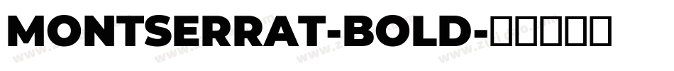 MONTSERRAT-BOLD字体转换