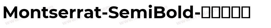 Montserrat-SemiBold字体转换