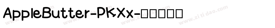 AppleButter-PKXx字体转换