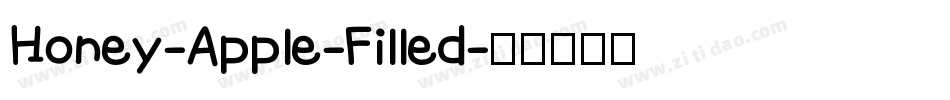 Honey-Apple-Filled字体转换