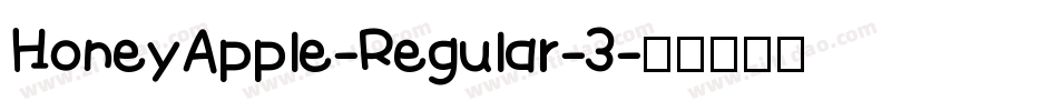 HoneyApple-Regular-3字体转换