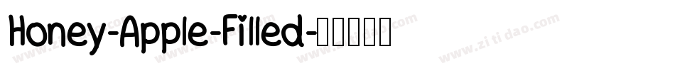 Honey-Apple-Filled字体转换