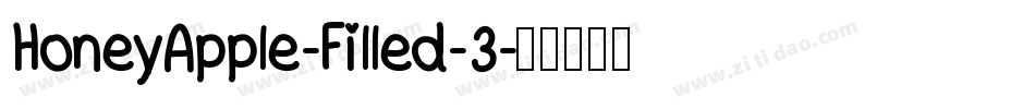 HoneyApple-Filled-3字体转换
